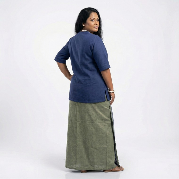 Handloom Cotton Lungi - Image 2