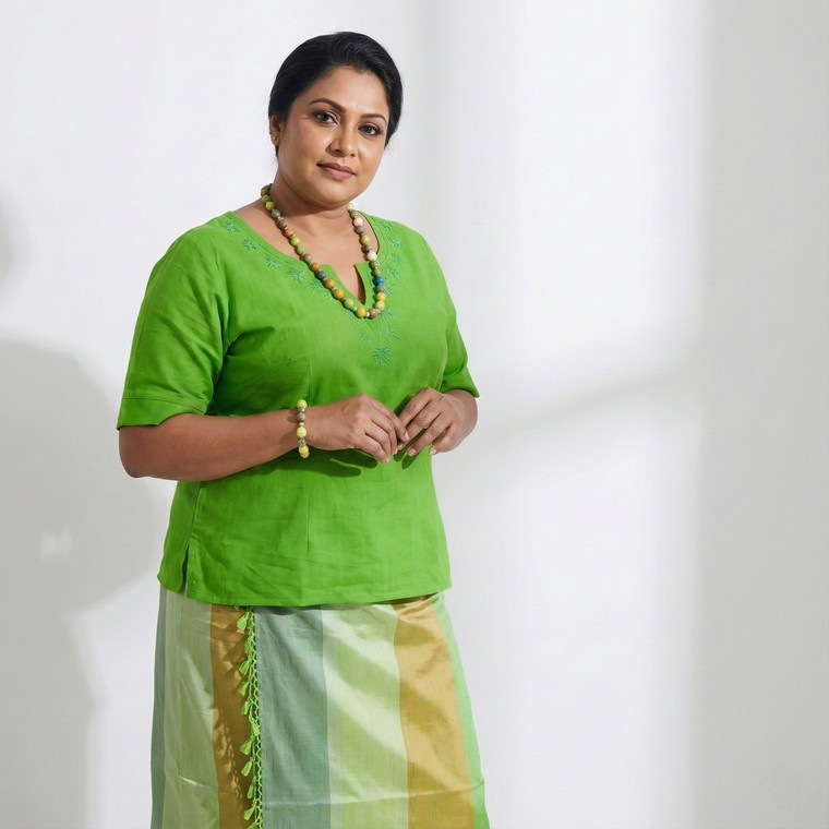 Handloom Cotton Embroidary Top