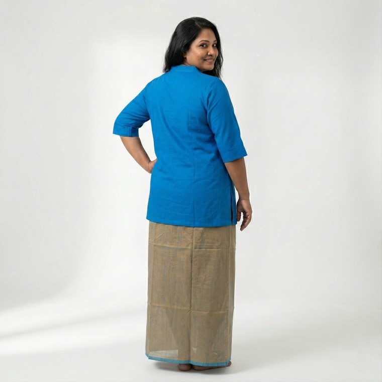 Handloom Cotton Lungi - Image 2